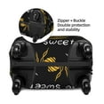 thumbnail image 4 of Easygdp Hohey Bee Golden Embroidery Print Elastic and Washable Suitcase Protective Cover with Hidden Zipper Fits 18-32 inch Luggage -Large, 4 of 9
