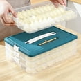 thumbnail image 3 of Hadanceo Food Storage Box Transparent Fresh-keeping BPA Free Fridge Storage Container Food Dumpling Airtight Box, 3 of 8