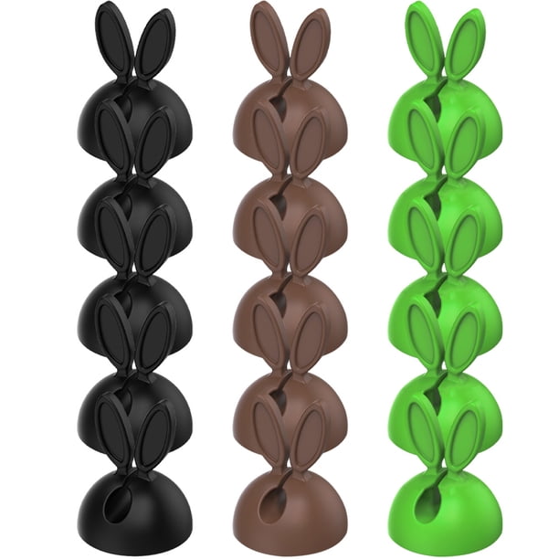 unbranded 30Ud Sujetacables Adhesivos De Plástico Con De Para Organizar Cables En Escritorio