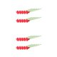 thumbnail image 3 of Bewildely 10X Plantas de imitación Decoración de jardín Fotografía Prop Decoración de boda nupcial Calcomanía de vacaciones Flor artificial Rojo 2piezas, 3 of 6
