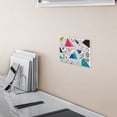 thumbnail image 5 of Yayeee Toggle Light Switch Wall Plate 3-Gang 6.37"x4.48" Decorative Outlet Cover, Green Retro Triangles, 5 of 7