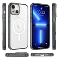 thumbnail image 4 of Dteck for iPhone 14 Plus 6.7 Inch Clear Magnetic Case, Slim Lightweight Transparent Case MagSafe Wireless Charging Raised Edges Camera Lens Protection Shockproof Cover for iPhone 14 Plus,Gray, 4 of 5