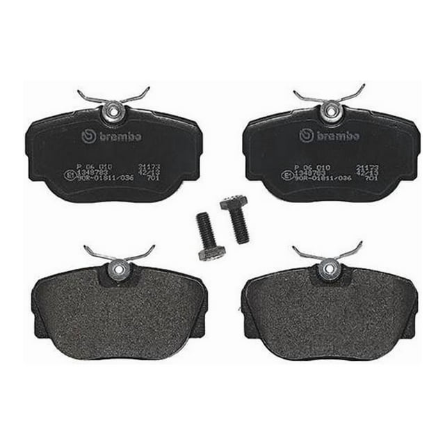 Brembo Brake Pad P06010 FMSI Number D493-7373; Low-Metallic; Set Of 4; With Hardware