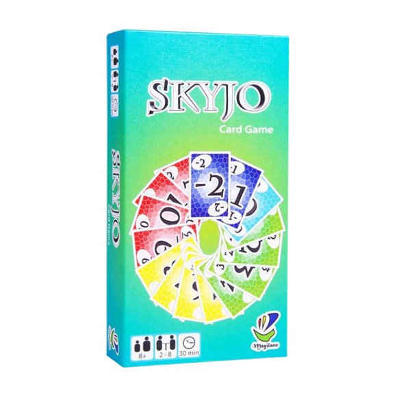 Juego de cartas Skyjo, versión en inglés. Divertido y entretenido para niños y adultos. Juego de mesa trepidante para la familia y amigos, ideal como regalo para fiestas