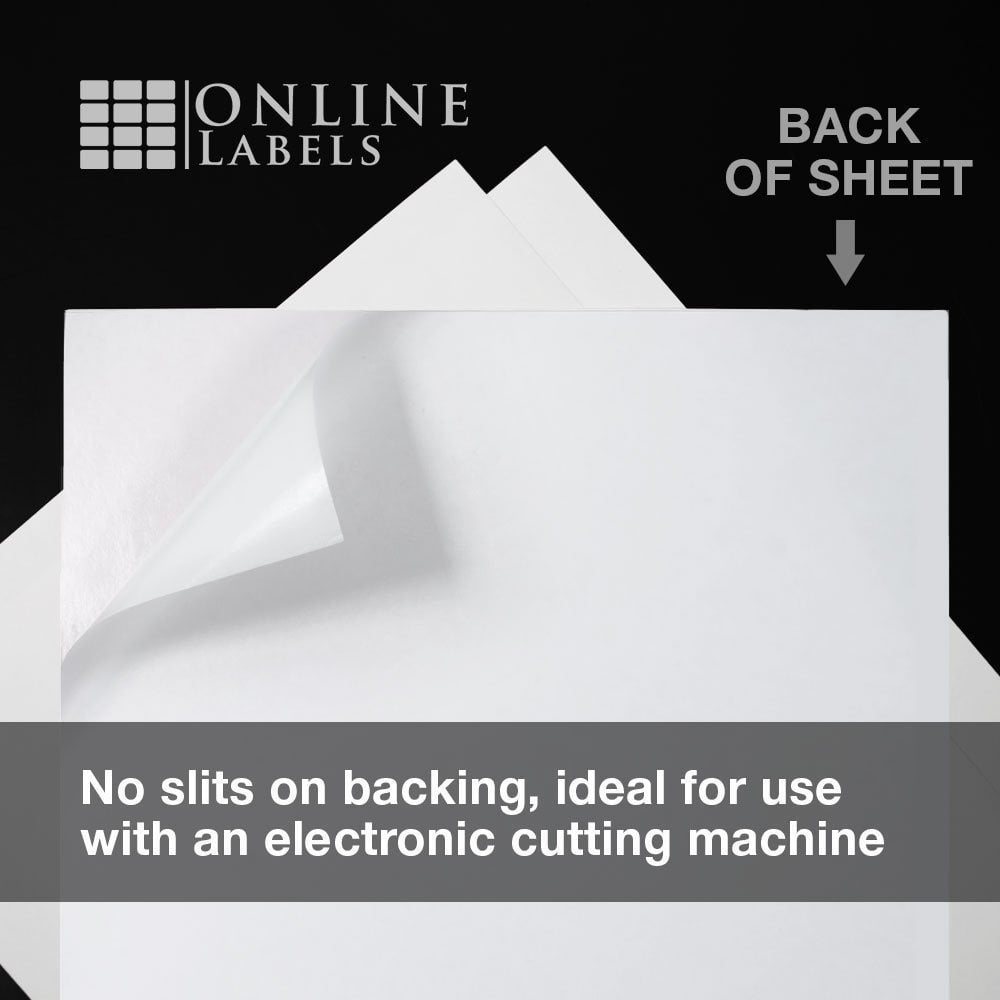 Inkjet//Laser Printer Online Labels 8.5 x 11 Full Sheet Label Sticker Paper White Matte 10 Sheets