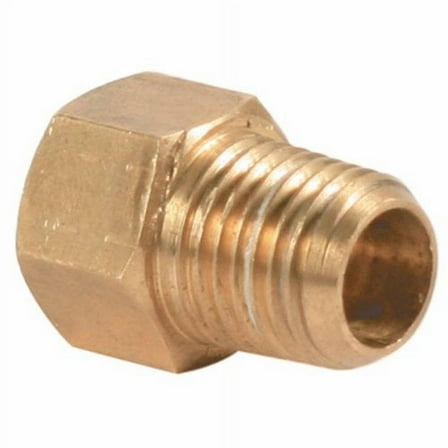 Camco Camper/RV Propane Fitting | 1/4" Male NPT x 1/4" Female Inverted Flare | Brass (59953)