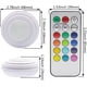 thumbnail image 4 of 6 Piezas Luces de Gabinete Luz LED Control Remoto Inalámbrico Brillo Ajustable Lavadora Luces LED de Gabinete Control Remoto Luz Ambiental Luz Ambiental Pat Luz de Color Dormitorio Armario Luz de Noche Mesita de Noche Luz Táctil Regulable Rojo Verde, 4 of 5
