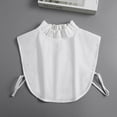 thumbnail image 3 of LoudSung Fake Collar Detachable Dickey Half Shirts Stand Blouse False Top Elegant for Women Girls, 3 of 8