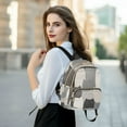 thumbnail image 6 of FORMRS Mini Backpack Purse for Women Quilted Travel Daypack Casual Shoulder Bag, Gray Cute Cats, 6 of 7