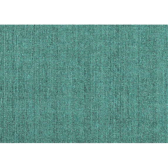 Ahgly Company Indoor Rectangle Solid Turquoise Blue Modern Area Rugs, 2' x 4'