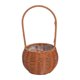 thumbnail image 1 of Cesta de flores, cesta de picnic, cesta de ratán simulado, soporte para frutas, contenedor para accesorios de fotos Redondo 13x13x29cm, 1 of 9