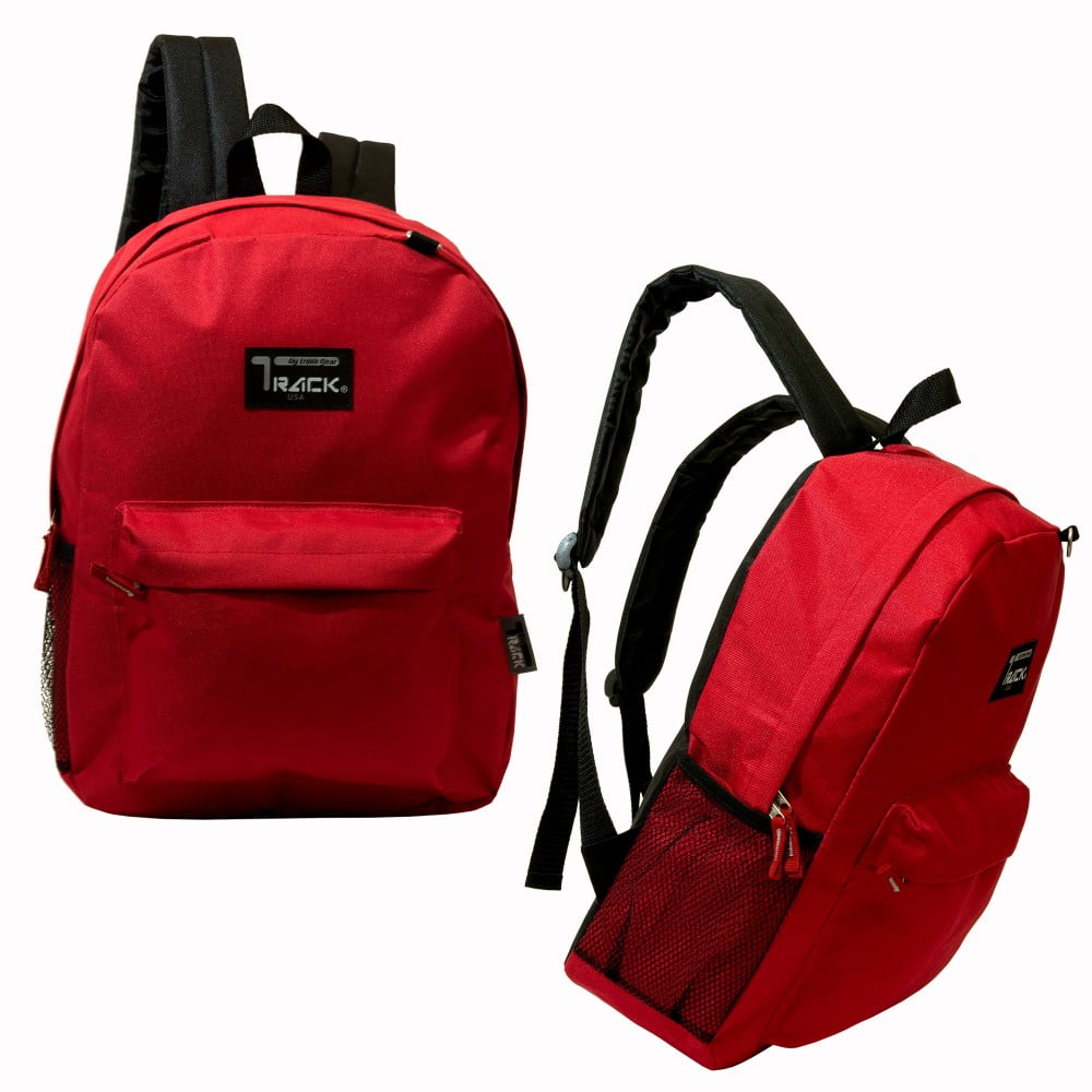 Triple Gear 17" Wholesale Classic Red Backpack Bulk Case of 24