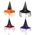 thumbnail image 4 of Inteprter Sombreros de brujas para adultos combinados: accesorios de fiesta elegantes y resistentes para Halloween, duraderos y no negros Type1 NO1, 4 of 6