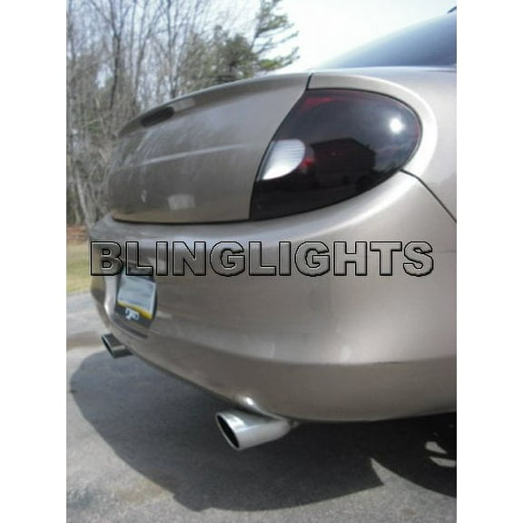 For 2000 2001 2002 Dodge Neon Tinted Smoked Tail Lamp Lights Overlays Film Protection