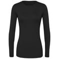 thumbnail image 5 of HeedFit Women’s Long Sleeve Underscrub Tee, Soft Stretch Breathable, 2-Pack s, Black, 5 of 5