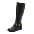 thumbnail image 2 of Bnwani Women Boots New Winter Fashion Toe Flat Knee-High Versatile Casual Boot Black Size 5.5, 2 of 8