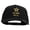 Black, variant on Star U.S. Army Retired Military Embroidered Solid Cotton Twill 5 Panel Prostyle Snap Cap - Red OSFM