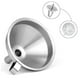 thumbnail image 2 of Stainless Steel Kitchen Funnel With Stainless Steel Strainer Filter, 2 of 5