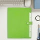 thumbnail image 1 of Organizador de Botones de Plástico A4 Carpeta 31x23cm, Bolsa de Almacenamiento de Documentos de Oficina, Sobre de Archivo Portátil para Papelería, Azul Cielo Verde Amarillo, 1 of 6