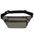 thumbnail image 1 of Riñonera, bolso de pecho multifuncional, moda sencilla, bolso de mensajero deportivo expandible, champán, 1 of 5