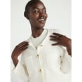 thumbnail image 4 of Free Assembly Women’s Long Sleeve Cardigan Sweater with Chest Pockets, Midweight, Sizes XS-XXL, 4 of 6