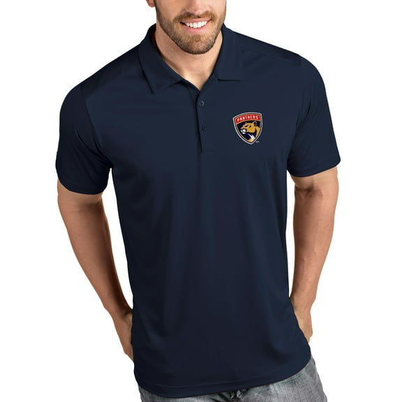 Men's Antigua Navy Florida Panthers Tribute Polo