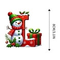 thumbnail image 3 of JeashCHAT 26 Initial Letter Christmas Snowman Ornaments, Red Personalized Initial Christmas Ornaments, Christmas Tree Decoration Hanging Pendant Xmas Gifts for Kids, 3 of 4