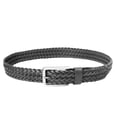 thumbnail image 2 of Falari Brown Men's Braided Belt 100% Genuine Leather 35mm Strap 9007, 2 of 4