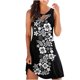 thumbnail image 1 of Minivestidos estampados Fridja ahuecados sin mangas cuello redondo sexis a la moda para Mujer, 1 of 4