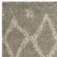 thumbnail image 7 of SAFAVIEH Arizona Quinn Geometric Shag Area Rug, Grey/Ivory, 4' x 6', 7 of 7