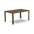 thumbnail image 3 of East West Furniture Jubi 7-piece Metal Patio Dining Set with Cushion in Brown, 3 of 10