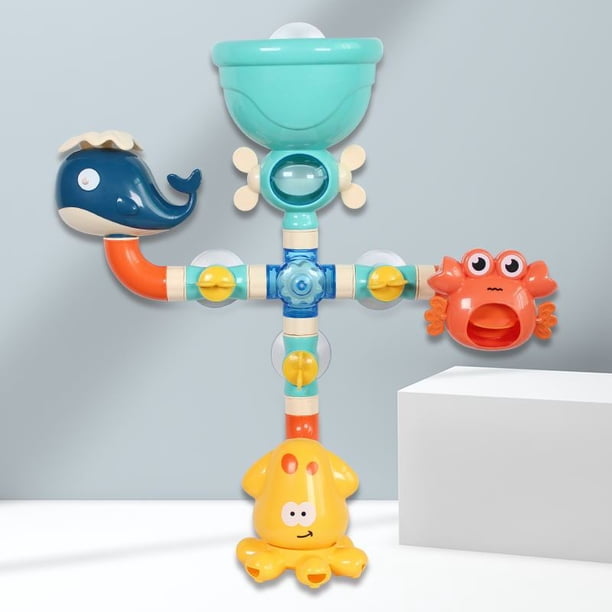Jouets De Bain Bébé 5 Pièces – Animaux Flottants Interactifs Canard, Tortue, Baleine Pour Enfants 1-4 Ans
