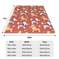 thumbnail image 3 of Pofeuu Cute Poodle Dog Print Ultra-Soft Micro Fleece Blanket,for Bed Or Sofa,All Season Throw Blankets Flannel Blanket-60"x50", 3 of 7