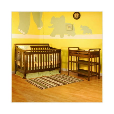 AFG Furniture Athena Amy Two Piece Convertible Crib Set in Espresso