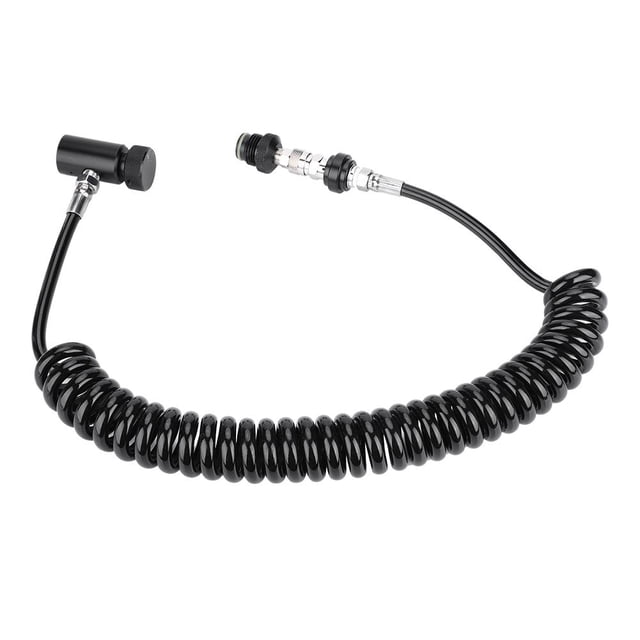 Manguera marcador de paintball Manguera remota Manguera corrugada Cilindro de bobina remota para 3000 Psi para sistemas HPA de 4500 Psi para tanques de Co2 LHCER Otros