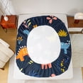 thumbnail image 5 of Castle Fairy Cute Dino Full Size Sheets,Jungle Wildlife Dinosaur Bed Sheets, 5 of 7