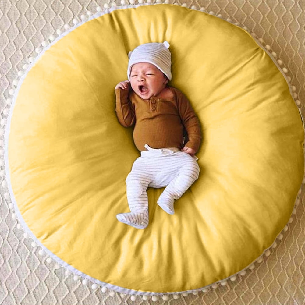 Kishome Large Kids Floor Cushion Seating, Circle Kids Floor Pillow for  Children, Round Playroom Pillows Reading Nook Big Pillow, Oversized Pillow  Mat