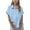 #A12-Sky Blue, variant on XADYUY Girls Button Down Shirts Size 10-12 Short Sleeve Collared Blouses Summer Casual Cotton Linen Tops 5-6 Years Black