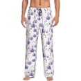 thumbnail image 2 of Goofa Orchids Flowers Printed Soft Pajama Pants for Men, Wide Leg Comfy Casual Lounge Yoga Pants-Medium, 2 of 9