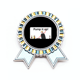 thumbnail image 1 of Musica hip hop mantiene el entusiasmo Insignia broche Medalla ganadora, 1 of 3