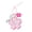 Pink 1 15cm, variant on Mightlink Soft Flower Keychain INS Style Backpack Accessory PP Cotton Small Flower Pendant with Hanging Buckle Keychain