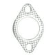 thumbnail image 2 of 1.75in Exhaust Pipe Flange Gasket 2 Bolts Perforated Steel Universal for Turbo Elbows Down Pipes, 2 of 5