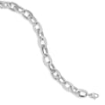 thumbnail image 2 of 14k White Gold Link Bracelet Fancy, 2 of 7