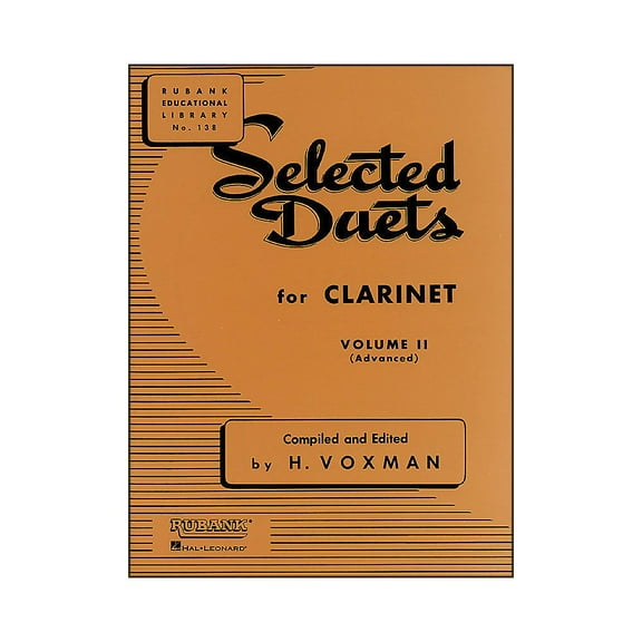 Hal Leonard Rubank Selected Duets Clarinet Vol 2 Advanced