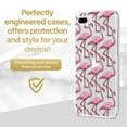 thumbnail image 2 of Case Yard iPhone-8-Plus Case Clear Soft & Flexible TPU Ultra Low Profile Slim Fit Thin Shockproof Transparent Bumper Protective Cover Drop Protective Cell Phone Cases (Flamingo Pattern), 2 of 8