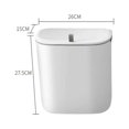 thumbnail image 4 of Poubelle Murale avec Couvercle pour Compost de Cuisine Porte 9L, 4 of 8