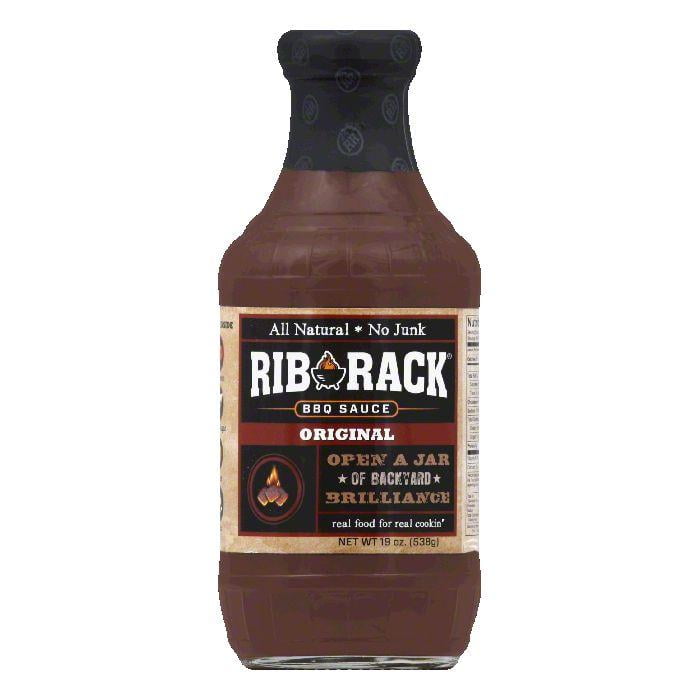 Rib Rack BBQ Sauce Orginal, 19 OZ (Pack of 6)