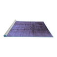 thumbnail image 2 of Ahgly Company Machine Washable Indoor Rectangle Oriental Blue Industrial Area Rugs, 5' x 7', 2 of 4