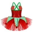 thumbnail image 2 of YONGHS Kids Girls Ruffle Tutu Mesh Dress Christmas Party Dancewear 4-14, 2 of 7