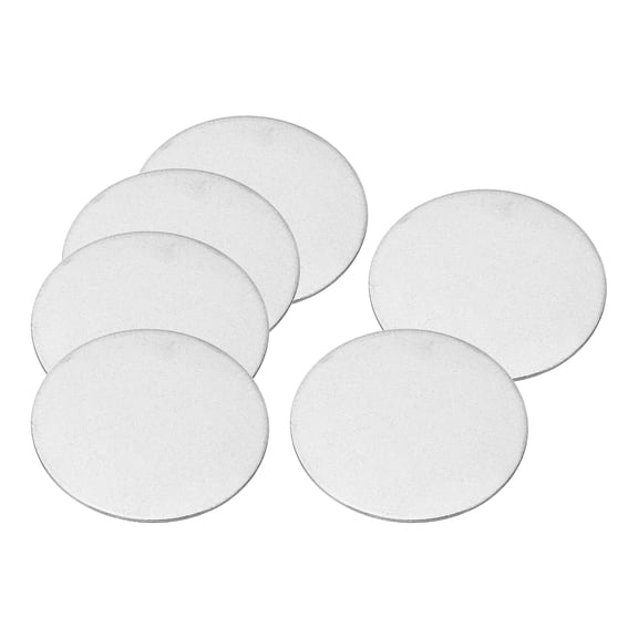 40mm Steel Disc, 30Pcs Round Metal Stamping Blanks Tags Circle Metal Strike Plate DIY for Engraving